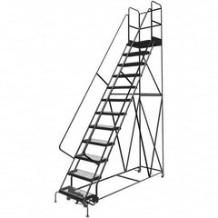 TRI-ARC - Rolling & Wall Mounted Ladders & Platforms Type: Rolling Warehouse Ladder Style: Rolling Platform Ladder - Strong Tooling