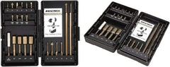 VEGA Industries - 21 Piece, Impact Driver Bit Set - #1 to #3, 1/4" Hex Drive, Phillips, Square, Torx Point - Strong Tooling