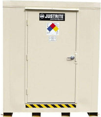 Justrite - 2 Drum, 75 Gal Sump Capacity, Locker - 6' Long x 3-1/2' Wide x 6.25' High, Galvanized Steel - Strong Tooling