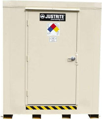 Justrite - 2 Drum, 88 Gal Sump Capacity, Locker - 6' Long x 3-1/2' Wide x 6.25' High, Galvanized Steel - Strong Tooling