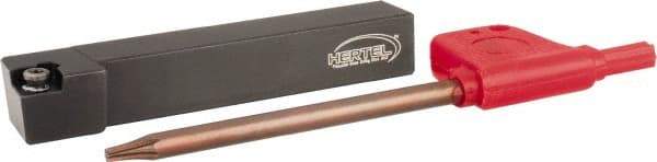 Hertel - SCLP, Right Hand Cut, 3/8" Shank Height x 3/8" Shank Width, Positive Rake Indexable Turning Toolholder - 2-1/2" OAL, CP..21.51 Insert Compatibility, Series Screw-Type - Strong Tooling