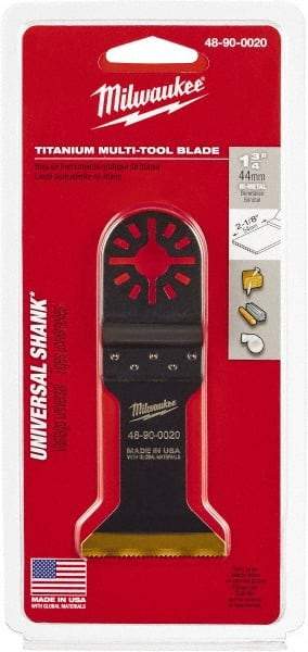 Milwaukee Tool - Rotary Multi-Material Blade - 1-3/4" Cutting Diam, TiAlN Finish, Use with Milwaukee Multi-Tool - Strong Tooling