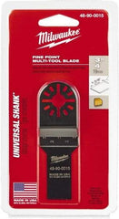 Milwaukee Tool - Rotary Multi-Material Blade - 3/4" Cutting Diam, Black Oxide Finish, Use with Milwaukee Multi-Tool - Strong Tooling