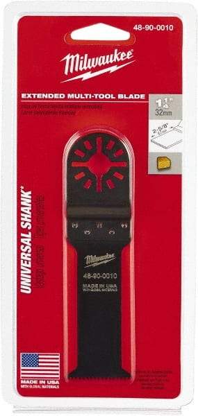 Milwaukee Tool - Rotary Multi-Material Blade - 1-1/4" Cutting Diam, Black Oxide Finish, Use with Milwaukee Multi-Tool - Strong Tooling