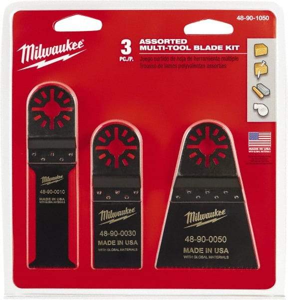 Milwaukee Tool - Rotary Multi-Material Blade - 2-1/2" Cutting Diam, Black Oxide Finish, Use with Milwaukee Multi-Tool - Strong Tooling