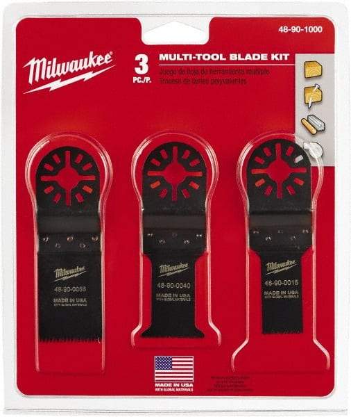 Milwaukee Tool - Rotary Multi-Material Blade - 1-1/4" Cutting Diam, Black Oxide Finish, Use with Milwaukee Multi-Tool - Strong Tooling