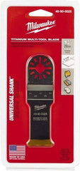 Milwaukee Tool - Rotary Multi-Material Blade - 1-1/8" Cutting Diam, TiAlN Finish, Use with Milwaukee Multi-Tool - Strong Tooling