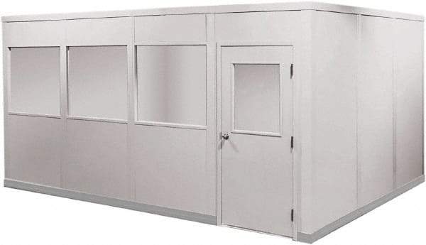 Portafab - 20' Long x 12" Wide, Fire & Sound Panel Temporary Structure - 2 Walls - Strong Tooling