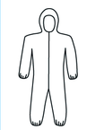 Micropourus Coverall w/ Zipper Front, Hood, Elastic Wrists & Ankles 3XL - Strong Tooling