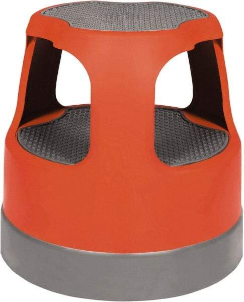 Cramer - 14-1/2" High, Red Scooter Stool - High Density Plastic, 300 Lb Capacity, Type IA Industry Rating - Strong Tooling