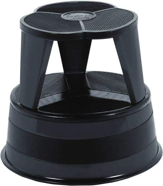 Cramer - 14-1/2" High, Black Step Stool - Steel, 350 Lb Capacity, Type 1AA Industry Rating - Strong Tooling