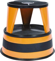 Cramer - 14-1/2" High, Orange Step Stool - Steel, 350 Lb Capacity, Type 1AA Industry Rating - Strong Tooling