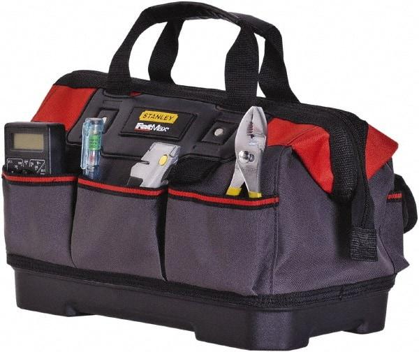 Stanley - Gray Polyester Tool Bag - 14" Wide x 9" Deep x 6.42" High - Strong Tooling