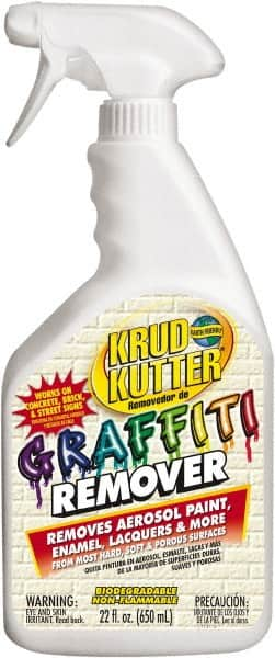 Krud Kutter - 22 oz Spray Bottle Graffiti/Vandal Mark Remover - VOC Content g/L 614, Removes Graffiti - Strong Tooling