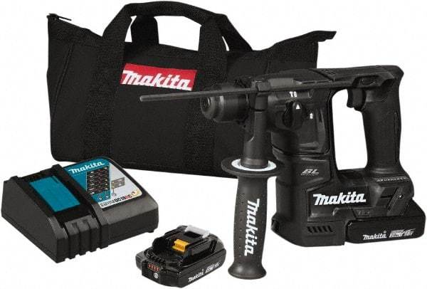 Makita - 18 Volt 11/16" SDS Plus Chuck Cordless Rotary Hammer - 0 to 4,800 BPM, 0 to 680 RPM, Reversible - Strong Tooling