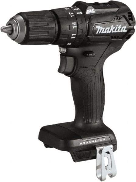 Makita - 18 Volt 1/2" Keyless Chuck Cordless Hammer Drill - 0 to 25,500 BPM, 0 to 1,700 RPM, Reversible - Strong Tooling