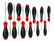 12 Piece - T5; T6; T7; T8; T9; T10; T15; T20; T25; T27; T30; T40 - Torx SoftFinish® Cushion Grip Screwdriver Set - Strong Tooling