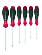 6 Piece - T8; T10; T15; T20; T25; T30 MagicSpring® - SoftFinish® Cushion Grip -  Torx Screw Holding Screwdriver Set - Strong Tooling