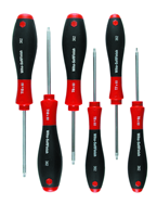 6 Piece - T6; T7; T8; T9; T10; T15 - Torx SoftFinish® Cushion Grip Screwdriver Set - Strong Tooling