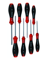 8 Piece - T6; T8; T10; T15; T20; T25; T27; T30 - Torx SoftFinish® Handle Screwdriver Set - Strong Tooling