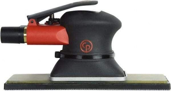 Chicago Pneumatic - 10,000 OPM, 9 CFM Air Consumption, 90 psi Air Pressure, Jitter Bug Air Orbital Sander - Rectangular Pad, 1/4" Inlet - Strong Tooling