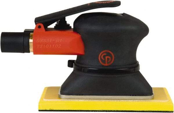 Chicago Pneumatic - 10,000 OPM, 9 CFM Air Consumption, 90 psi Air Pressure, Jitter Bug Air Orbital Sander - Rectangular Pad, 1/4" Inlet - Strong Tooling