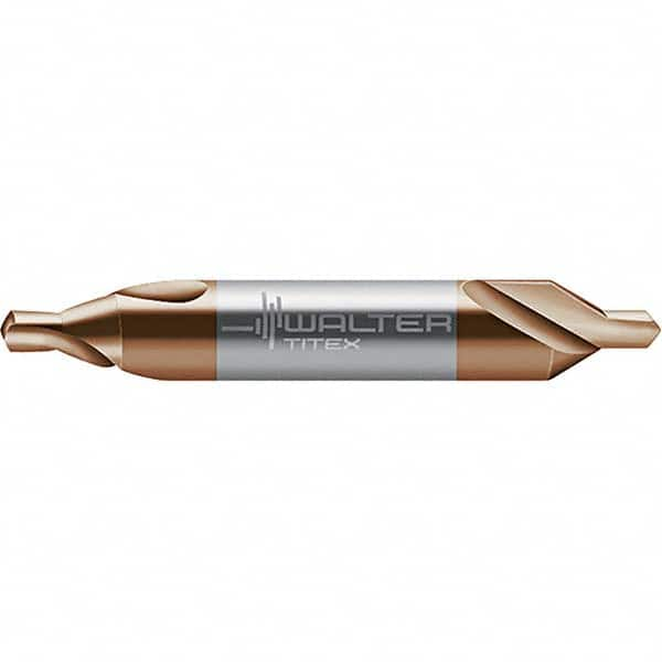 Walter-Titex - Metric Plain Cut 60° Incl Angle Solid Carbide Combo Drill & Countersink - Strong Tooling