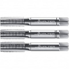 Walter-Prototyp - M24x3.00 Metric, 4 Flute, Modified Bottoming, Plug & Taper, Bright Finish, High Speed Steel Tap Set - Right Hand Cut, 110mm OAL, 1.3386" Thread Length, 6H Class of Fit, Series 30060 - Exact Industrial Supply