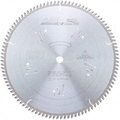 Amana Tool - 12" Diam, 5/8" Arbor Hole Diam, 100 Tooth Wet & Dry Cut Saw Blade - Carbide-Tipped, Clean Action, Standard Round Arbor - Strong Tooling