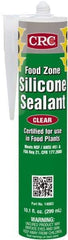 CRC - 10.1 oz Cartridge Clear Hydroxy-Terminated Polydimethylsiloxane/Silica Food Grade Silicone Sealant - -70 to 400°F Operating Temp, 60 min Tack Free Dry Time, 24 hr Full Cure Time - Strong Tooling