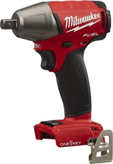 Milwaukee Tool - 1/2" Drive 18 Volt Pistol Grip Cordless Impact Wrench & Ratchet - 2,500 RPM, 0 to 3,200 BPM, 220 Ft/Lb Torque, Lithium-Ion Batteries Not Included - Strong Tooling