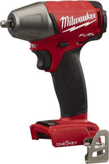 Milwaukee Tool - 3/8" Drive 18 Volt Pistol Grip Cordless Impact Wrench & Ratchet - 2,500 RPM, 0 to 3,200 BPM, 210 Ft/Lb Torque, Lithium-Ion Batteries Not Included - Strong Tooling