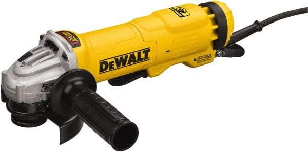 DeWALT - 4-1/2" Wheel Diam, 11,000 RPM, Corded Angle & Disc Grinder - 5/8-11 Spindle, 11 Amps - Strong Tooling