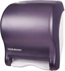 PRO-SOURCE - Hands Free, Plastic Paper Towel Roll Cabinet - 1 Roll 8", Black - Strong Tooling