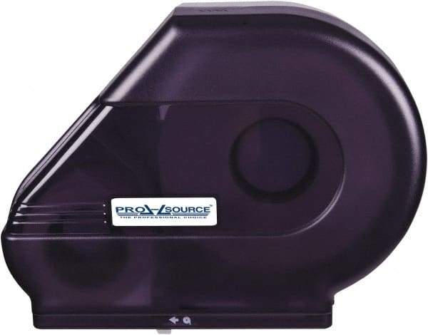 PRO-SOURCE - Jumbo Single Roll Plastic Toilet Tissue Dispenser - 6-1/4" Wide x 14" High x 16-1/2" Deep, Black - Strong Tooling