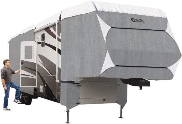 Classic Accessories - Polypropylene RV Protective Cover - 20 to 23' Long x 122" High, Gray and White - Strong Tooling