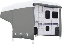 Classic Accessories - Polypropylene RV Protective Cover - 8 to 10' Long, Gray and White - Strong Tooling