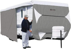 Classic Accessories - Polypropylene RV Protective Cover - 20' Long x 118" High, Gray and White - Strong Tooling