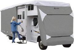 Classic Accessories - Polypropylene RV Protective Cover - 26 to 29' Long x 122" High, Gray and White - Strong Tooling