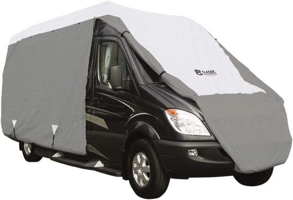 Classic Accessories - Polypropylene RV Protective Cover - 23 to 25' Long x 117" High, Gray and White - Strong Tooling