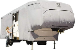 Classic Accessories - Polyester RV Protective Cover - 37 to 41' Long x 140" High, Gray - Strong Tooling