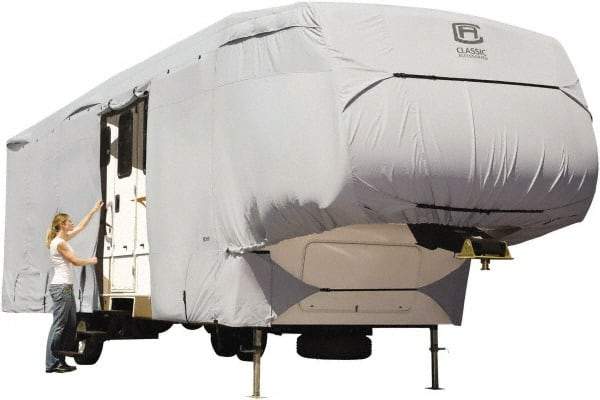 Classic Accessories - Polyester RV Protective Cover - 23 to 26' Long x 122" High, Gray - Strong Tooling