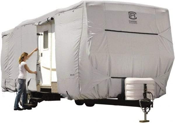 Classic Accessories - Polyester RV Protective Cover - 30 to 33' Long x 118" High, Gray - Strong Tooling