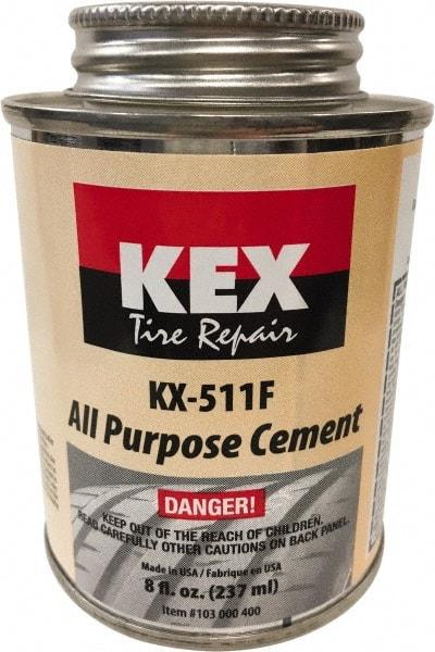 KEX Tire Repair - 8 oz. Can Cement - For Tires & Wheels - Strong Tooling