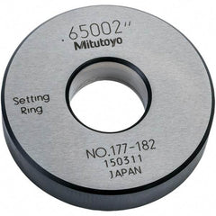 Mitutoyo - Setting Rings Inside Diameter (Decimal Inch): 0.6500 Outside Diameter (Decimal Inch): 1.7700 - Strong Tooling