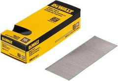 DeWALT - 18 Gauge 1-3/4" Long Brad Nails for Power Nailers - Steel, Bright Finish, Smooth Shank, Straight Stick Collation, Brad Head, Chisel Point - Strong Tooling