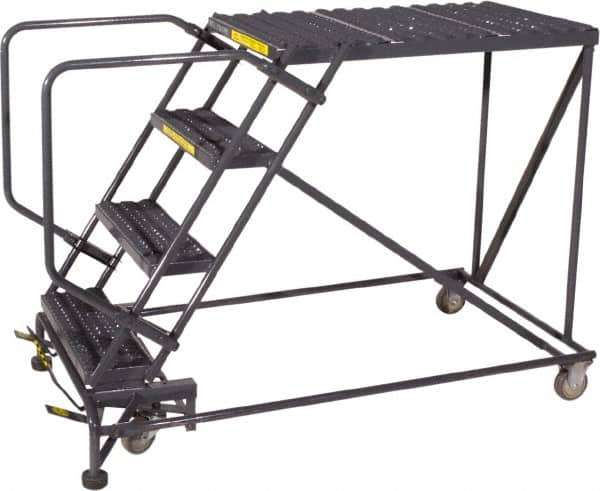 Ballymore - 30" 3 Step Single Entry Work Platform - Rolling Work Platform, 800 Lb Capacity, 30" Platform Height, 38" Base Width x 53" Base Depth, Grip Strut - Strong Tooling