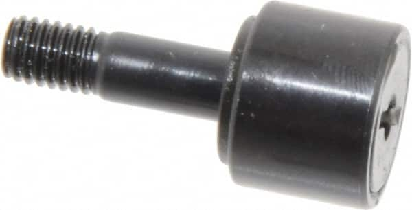 Accurate Bushing - 1/2" Roller Diam x 3/8" Width, 0.19" Stud Diam x 5/8" Length, Stud Cam Follower - Steel, 1/4" Thread Length, 10-32 Thread, 1" OAL, 970 Lb Dynamic Cap, 720 Lb Static Cap - Strong Tooling