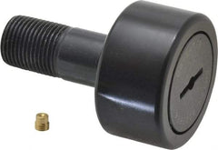 Accurate Bushing - 1-7/8" Roller Diam x 1" Width, 3/4" Stud Diam x 1-3/4" Length, Stud Cam Follower - Steel, 7/8" Thread Length, 3/4-16 Thread, 2-3/4" OAL, 7,870 Lb Dynamic Cap, 7,950 Lb Static Cap - Strong Tooling