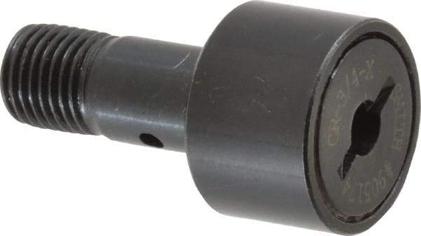 Accurate Bushing - 3/4" Roller Diam x 1/2" Width, 3/8" Stud Diam x 7/8" Length, Stud Cam Follower - Steel, 3/8" Thread Length, 3/8-24 Thread, 1-3/8" OAL, 2,140 Lb Dynamic Cap, 2,260 Lb Static Cap - Strong Tooling